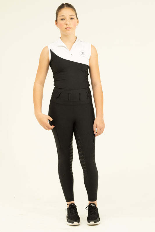 JnK Collective Elite Snow White and Black Tank