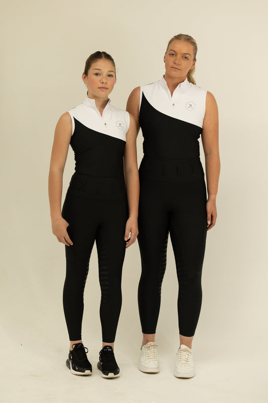 JnK Collective Elite Snow White and Black Tank